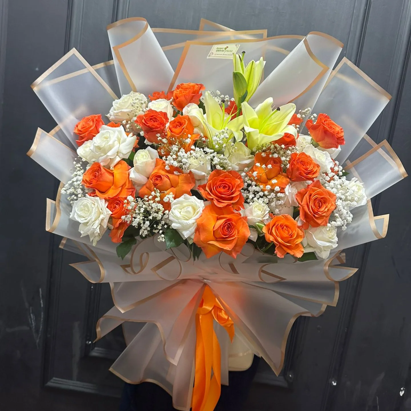 Buket Mawar WF-BHB-MW-019 untuk hadiah - IndoFlorist Jakarta, mulai Rp 1,5 jt