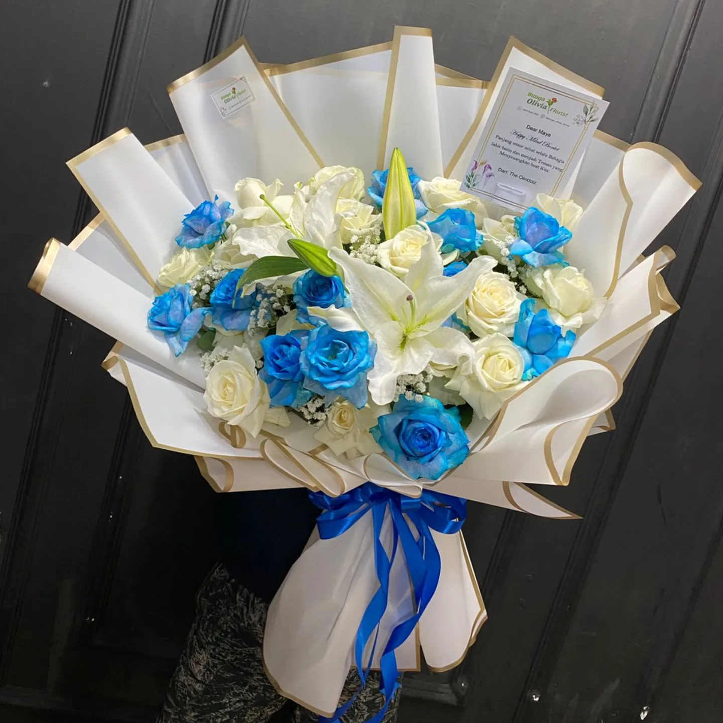 Buket Bunga Cantik WF-WHB-019 untuk valentine - IndoFlorist Jakarta, mulai Rp 750rb