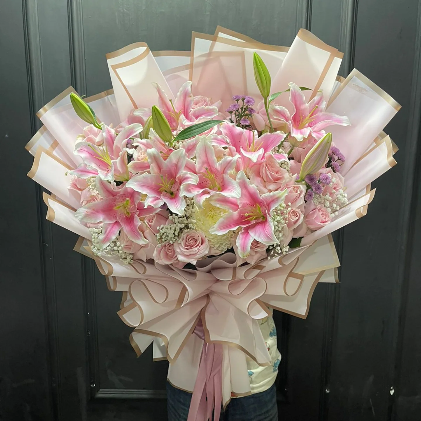 Buket Mawar WF-BHB-BL-009 untuk ulang tahun - IndoFlorist Jakarta, mulai Rp 750rb