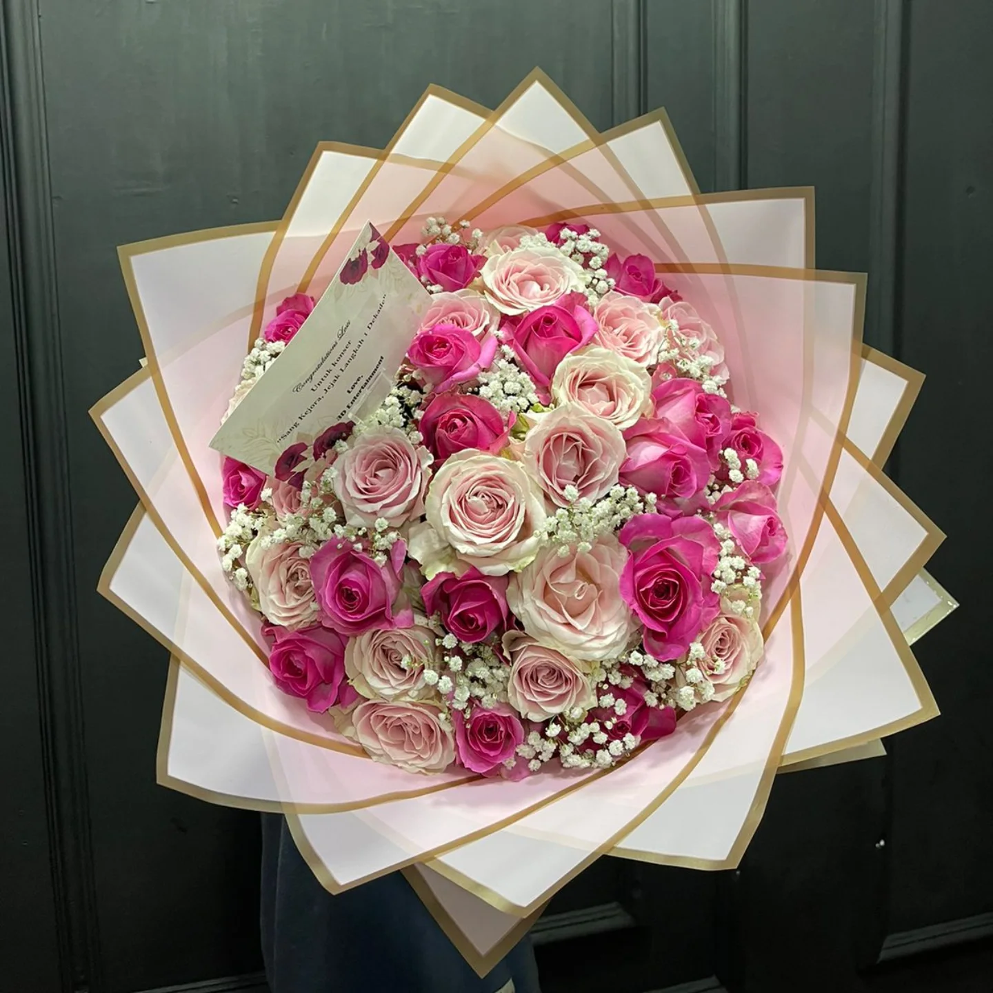 Buket Bunga Segar WF-KHA-LYR untuk ulang tahun - IndoFlorist Jakarta, mulai Rp 400rb