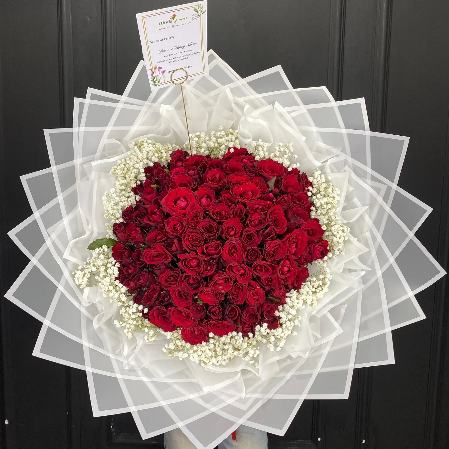 Buket Bunga Cantik WF-BHB-UG-003 untuk hadiah - IndoFlorist Jakarta, mulai Rp 1 jt