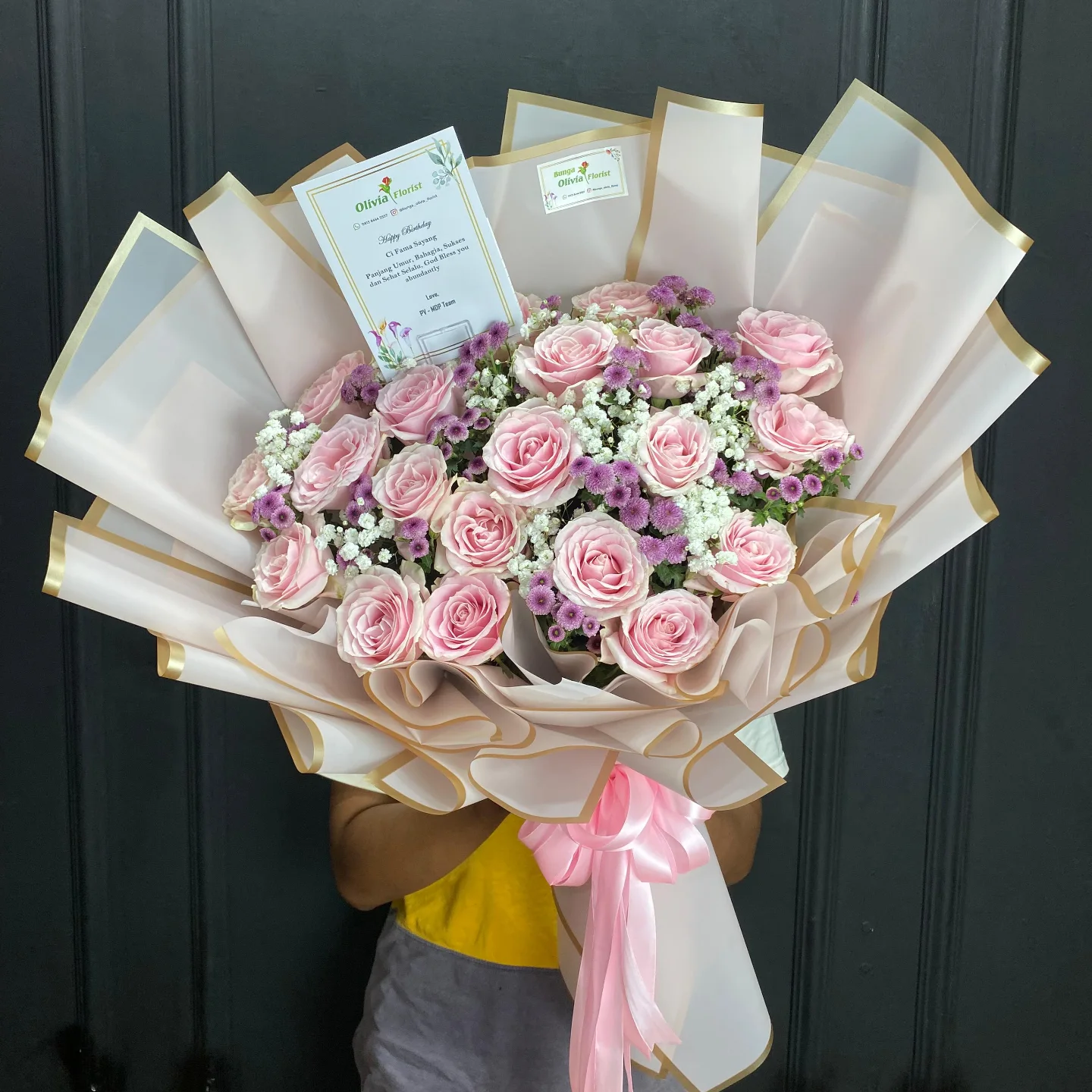 Buket Mawar WF-KHA-RAD untuk valentine - IndoFlorist Jakarta, mulai Rp 750rb