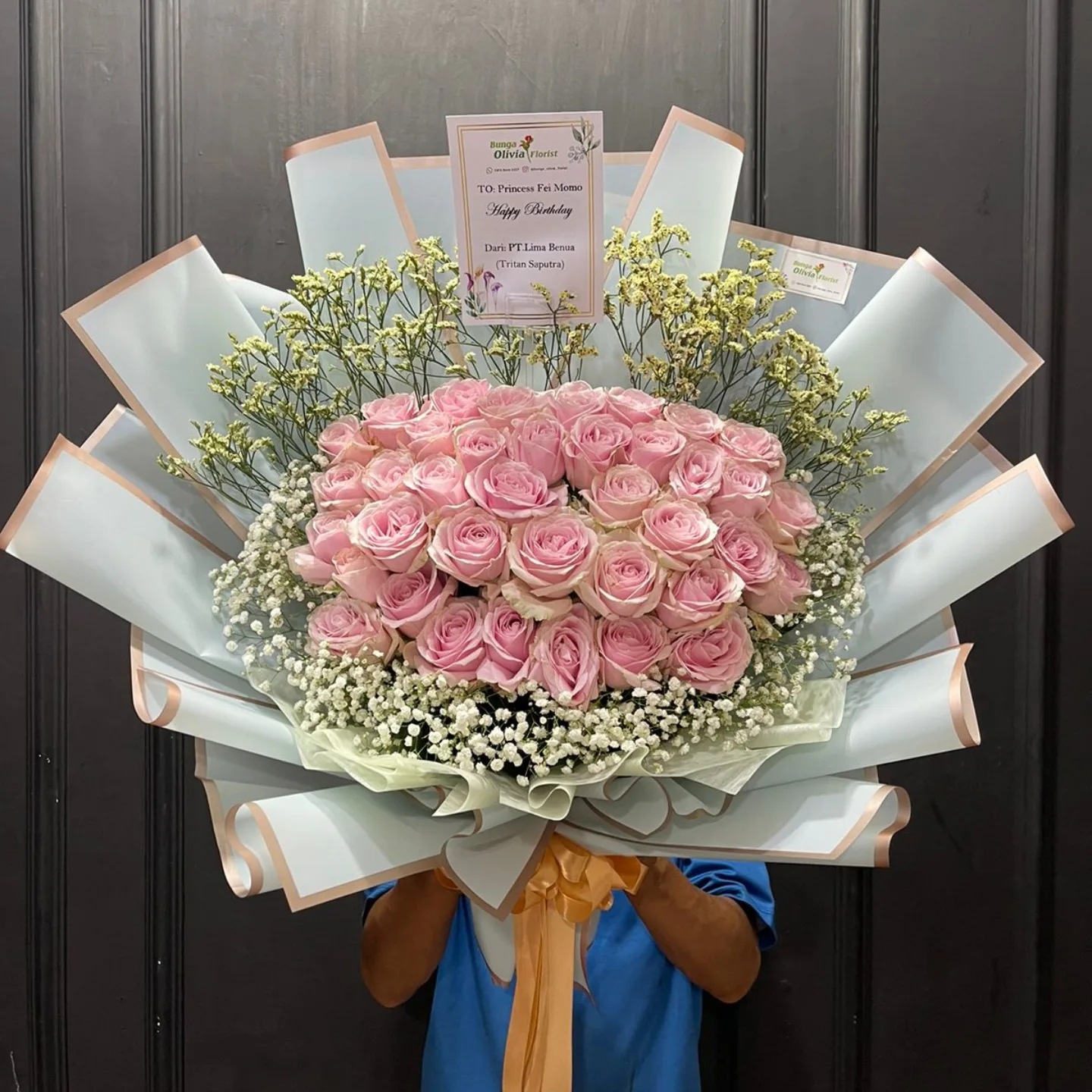 Buket Bunga Segar WF-KHA-VEL untuk hadiah - IndoFlorist Jakarta, mulai Rp 500rb