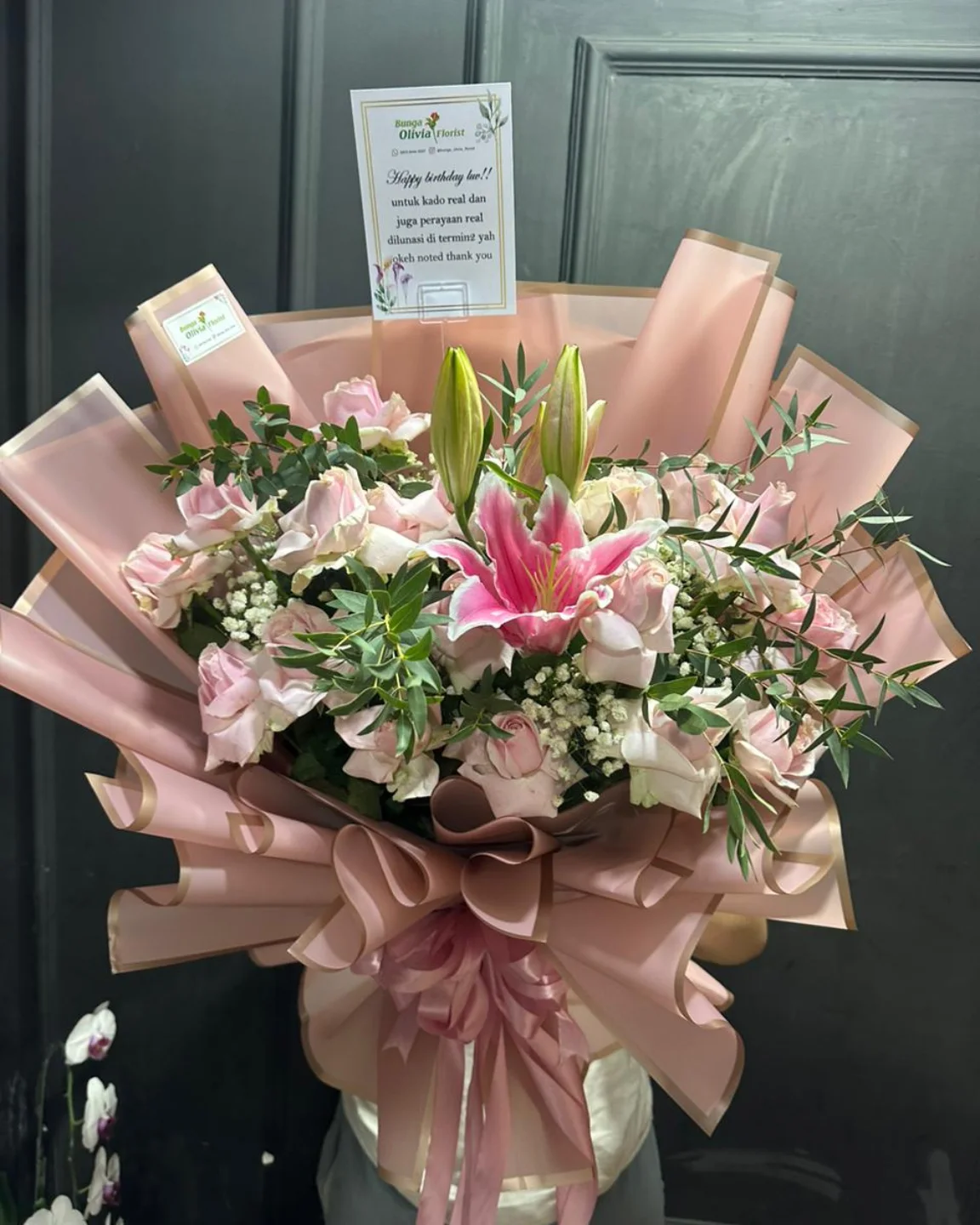 Buket Mawar WF-BHB-KR-016 untuk wisuda - IndoFlorist Jakarta, mulai Rp 750rb
