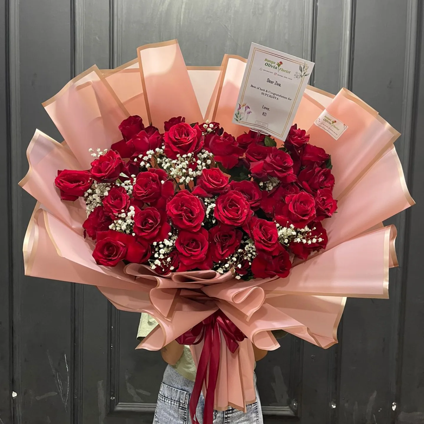 Buket Bunga Cantik WF-BHB-MW-051 untuk wisuda - IndoFlorist Jakarta, mulai Rp 850rb