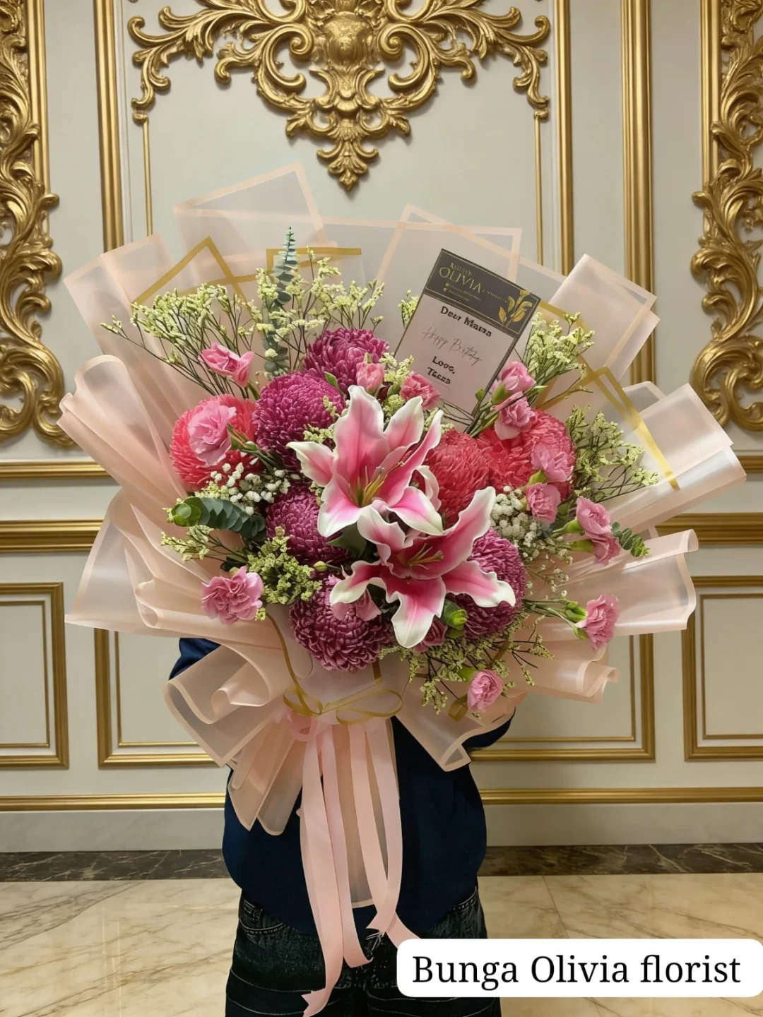 Bouquet Bunga Premium WF-MIX-027 untuk wisuda - IndoFlorist Jakarta, mulai Rp 900rb