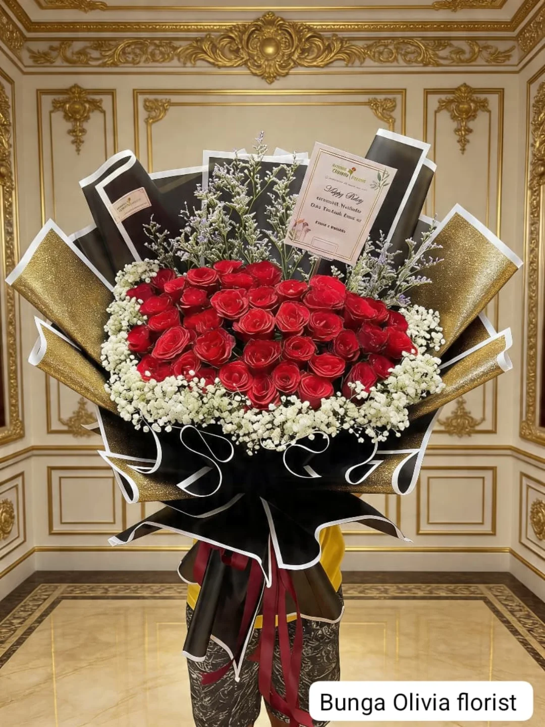 Bouquet Bunga Premium WF-BHB-MW-012 untuk hadiah - IndoFlorist Jakarta, mulai Rp 1 jt