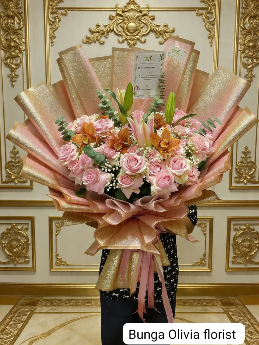 Bouquet Bunga Premium WF-BHB-MW-014 untuk hadiah - IndoFlorist Jakarta, mulai Rp 850rb