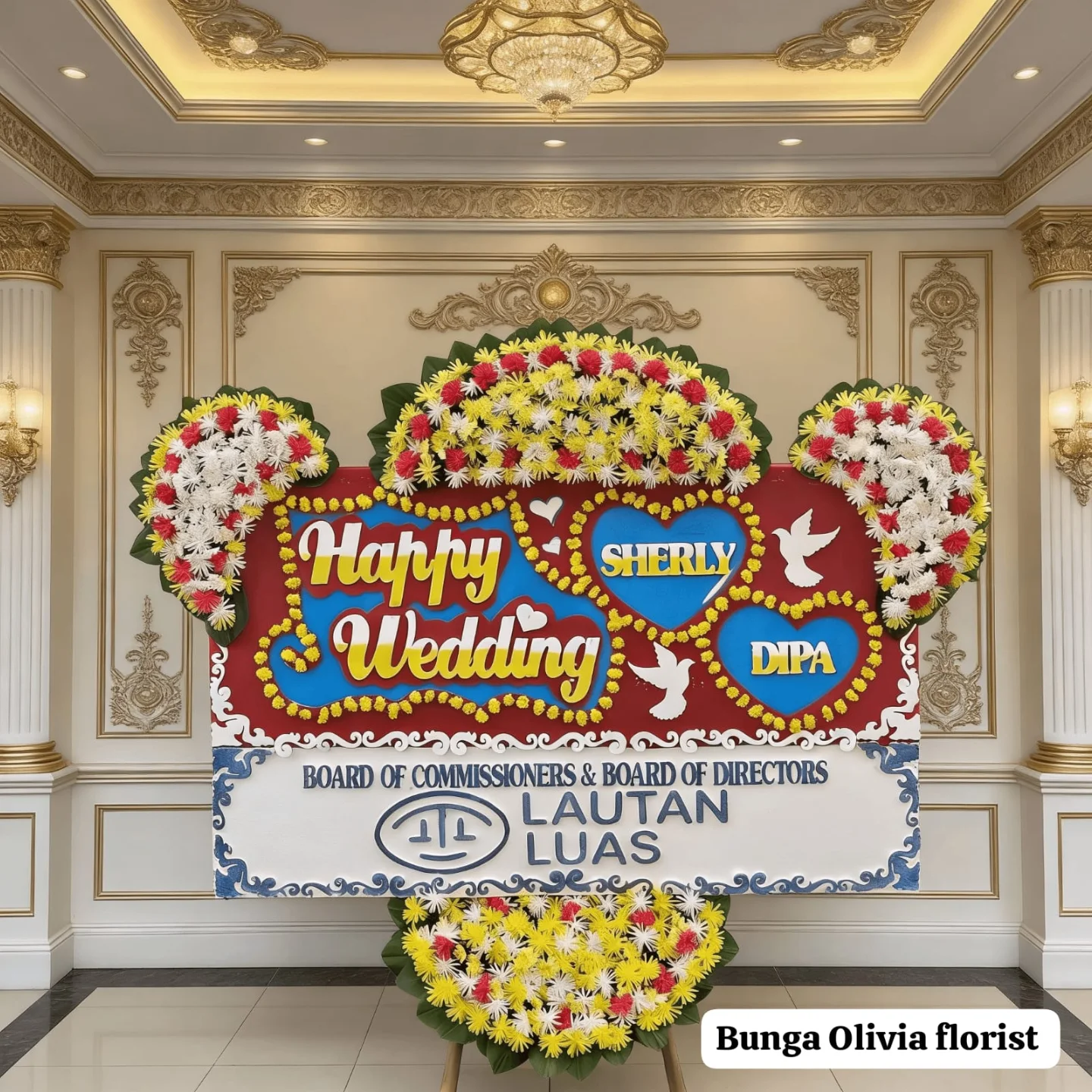Karangan Bunga Congratulations WF-BPH-A untuk pernikahan - IndoFlorist Jakarta, mulai Rp 500rb
