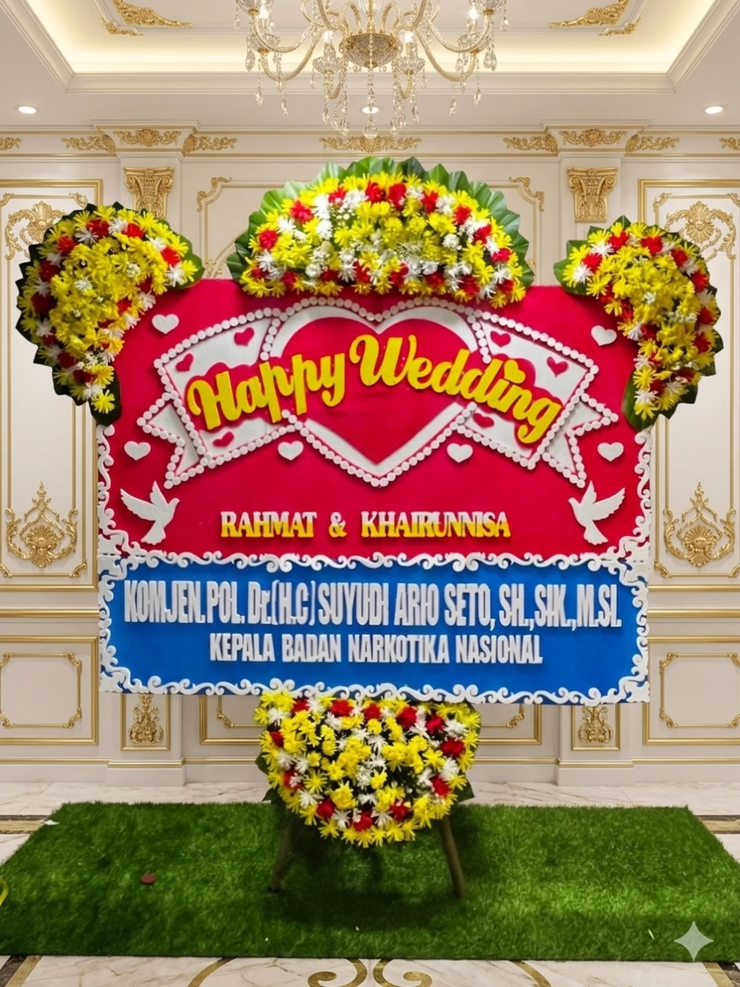 Papan Bunga Selamat WF-BPH-B untuk grand opening - IndoFlorist Jakarta, mulai Rp 650rb