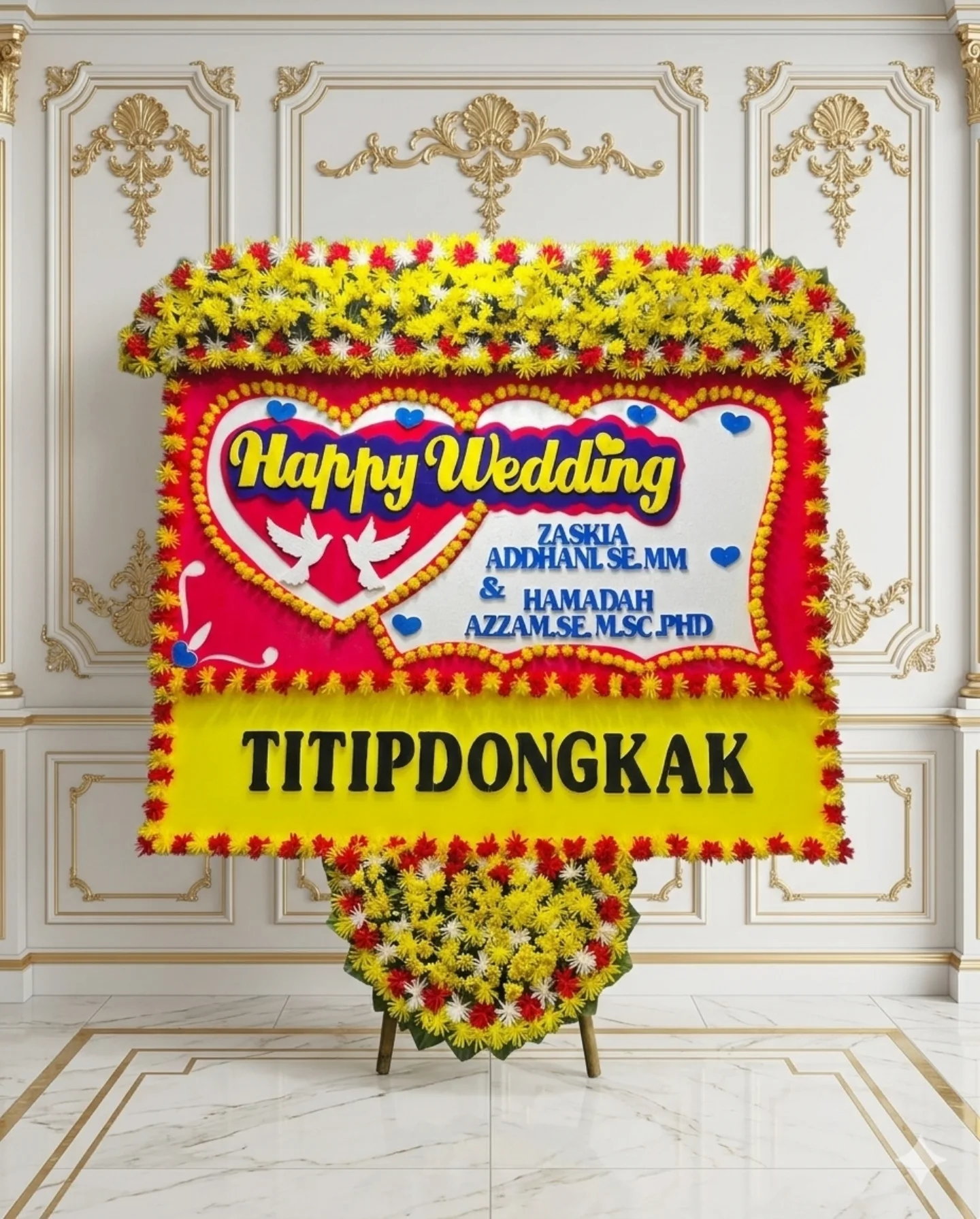 Papan Bunga Sukses WF-BPH-S001 untuk pernikahan - IndoFlorist Jakarta, mulai Rp 0rb